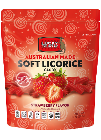 Lucky Country Licorice – Strawberry Flavor